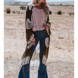 SOLD!! Olive Tye Dye Kimono